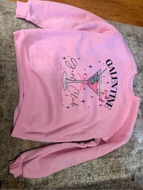 Galentine Pink Girls' Club Sweatshirt - Unbranded